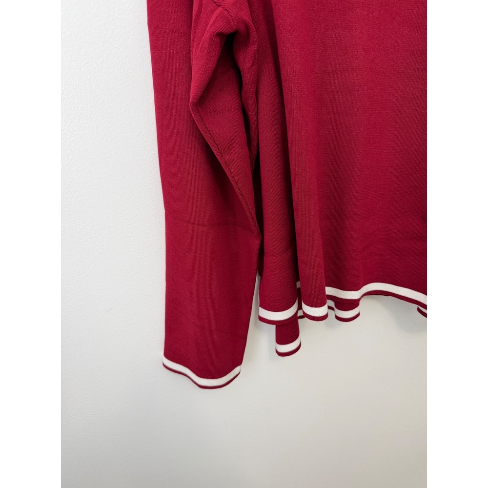 Daisy Long Sleeve Knit Sweater – Burgundy – Size 2X – NWT - Picture 4 of 5